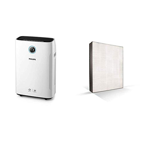 Philips AC2729/10 2-in-1 Luftreiniger und -befeuchter Series 2000i (App-Anbindung, bis zu 60m²) weiß & FY1410/30 NanoProtect Filter für Luftreiniger Series 1000 Philips AC2729/10 2-in-1 Luftreiniger und -befeuchter Series 2000i (App-Anbindung, bis zu 60m²) weiß & FY1410/30 NanoProtect Filter für Luftreiniger Series 1000